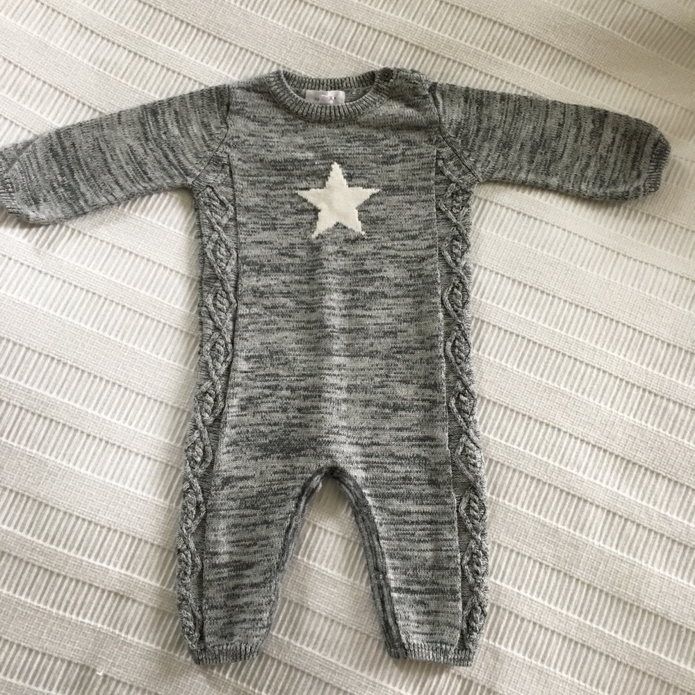 NWOT Angel Dear Sweater Romper; 3-6M